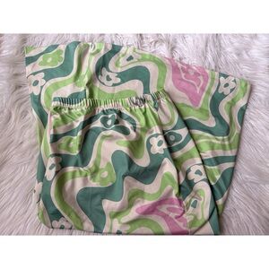 Cider Retro Floral Midi Skirt